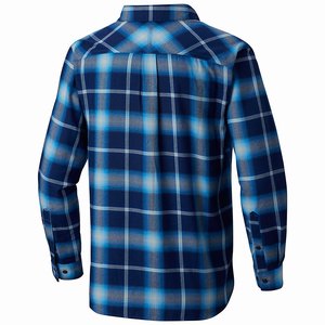 Columbia Silver Ridge™ Flannel Långärmad Tröja Herr Blå (XAHZN9768)